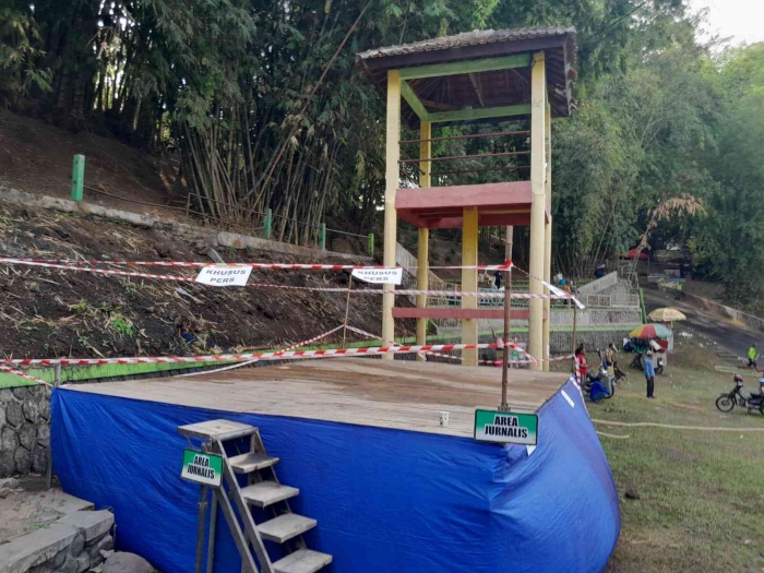 Panggung untuk jurnalis (dokpri)