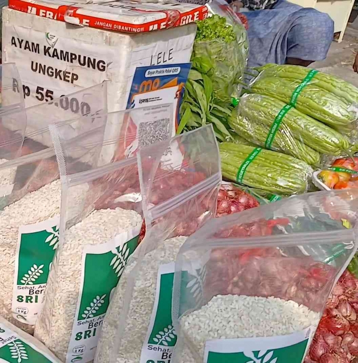 Beras wangi dan aneka sayuran (dokumentasi pribadi:Isti Yogiswandani)