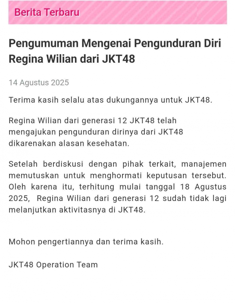 (twitter.com) https://x.com/officialJKT48/status/1955857086019199039?t=rkmJ5jmzKH-RyT7-lG-PXg&s=19