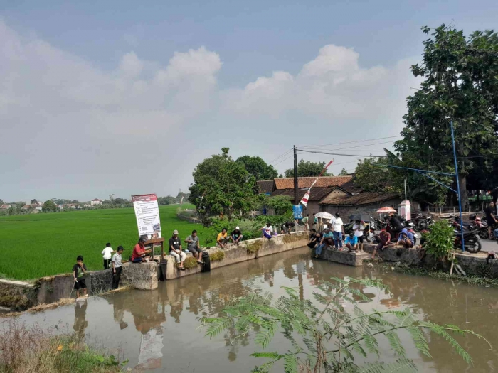 Tampak pintu air yang ditutup (dokpri)