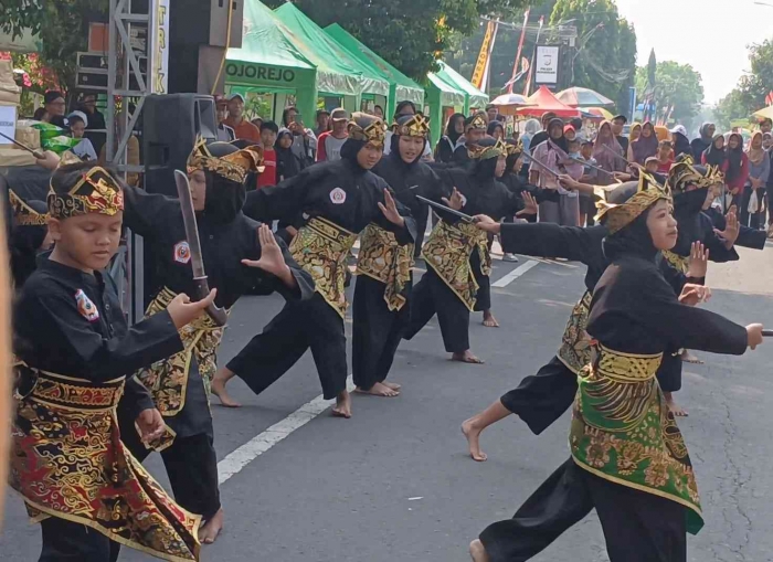Penampilan seni pencak silat dari Sanggar Abiyasa pimpinan Mas Herek (Dokumentasi pribadi: Isti Yogiswandani)