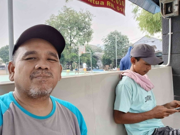 Omjay bersama tukang rebusan/dokpri