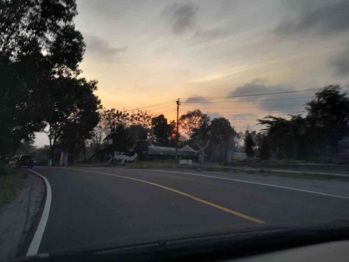 Suasana matahari akan tenggelam (dokpri)