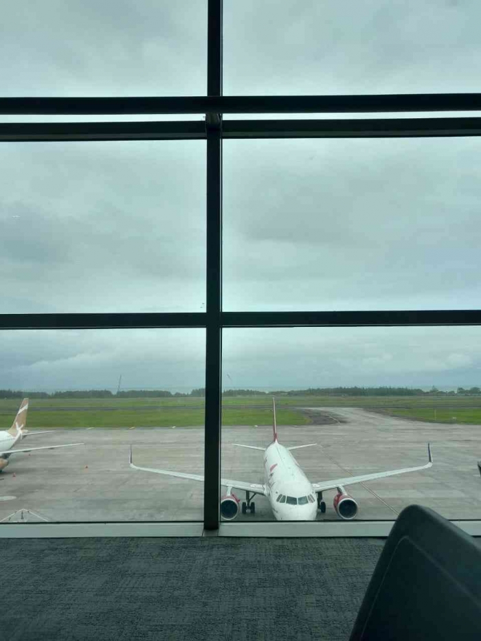 Pesawat di bandara YIA (dokpri)