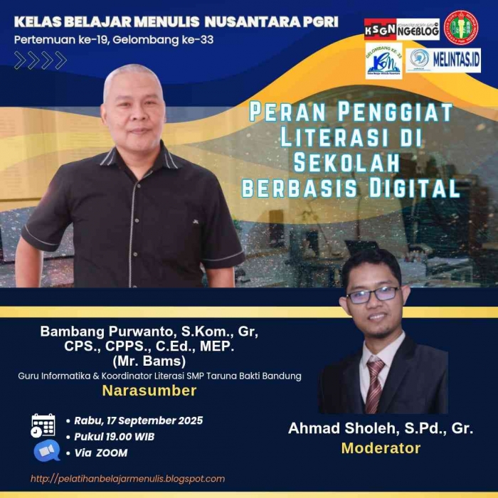 narasumber KBMN PGRI/Dokpri