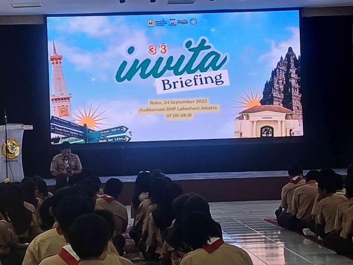 Briefing ke Yogyakarta untuk kehiatan invota smp labschool jakarta kelas 8/dokpro