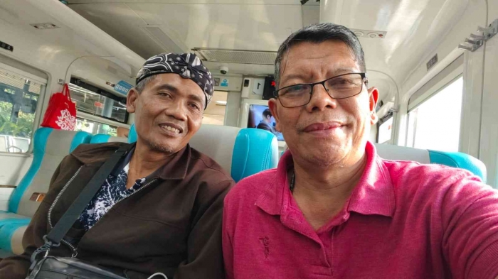 Pak duparni dan temannya pulang ke madiun/dokpri