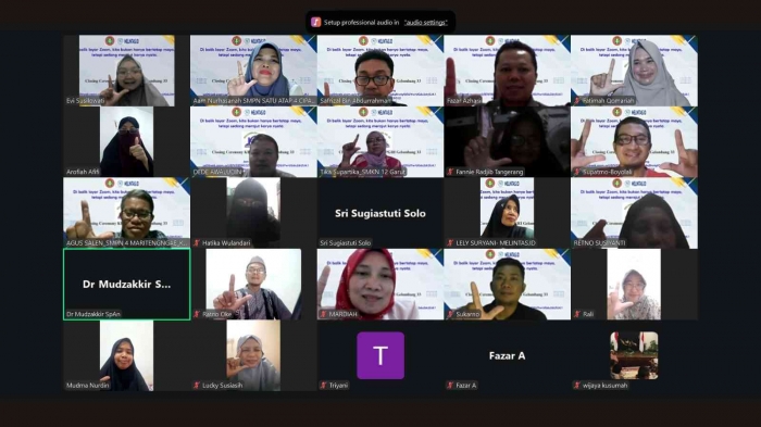 Penutupan kelas belajar menulis Nusantara/kbmn PGRI