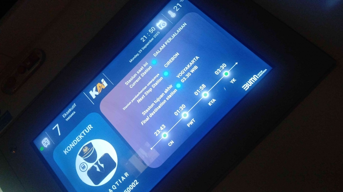 Televisi informasi di gerbang 7/dokpri