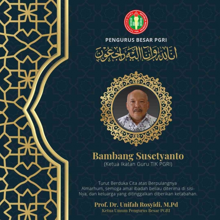 Ucapan belasungkawa daro ketum pb pgri/dompri