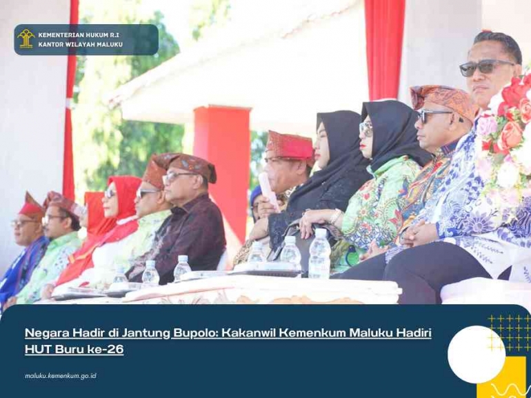 Bupolo Negara Hadir di Jantung Bupolo: Kakanwil Kemenkum Maluku Hadiri HUT ...