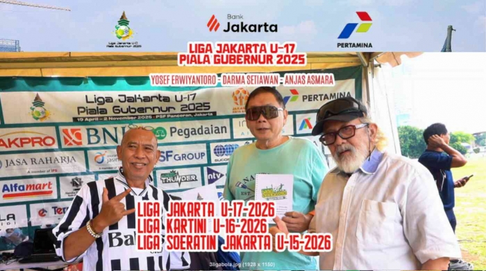 Bergerak untuk membina tunas-tunas bangsa melalui sepak bola, dalam 3 liga di Jakarta. Foto: Isson Khairul