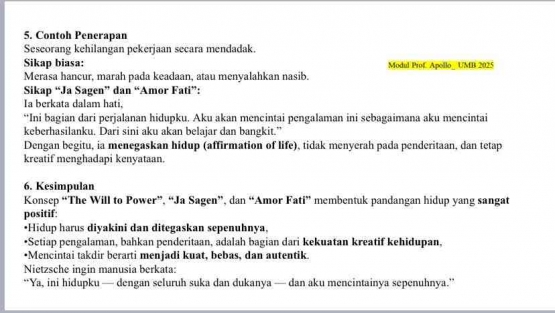 Sumber : Modul Prof Apollo