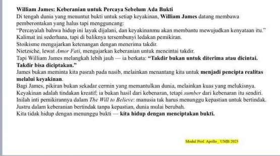 Sumber : Modul Prof Apollo