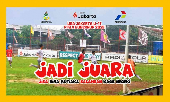 Klub Bina Mutiara bakal jadi Juara Liga Jakarta U-17 Piala Gubernur 2025, jika berhasil kalahkan klub Raga Negeri. Foto: Isson Khairul