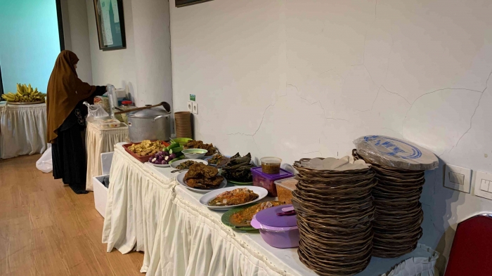 Makan bersama di SMP Labschool Jakarta/dokpri