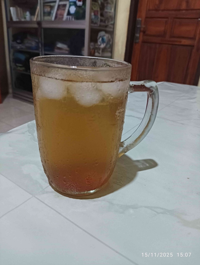 Es madu, menikmati wedang madu dengan es(Dokumentasi pribadi: Isti Yogiswandani)