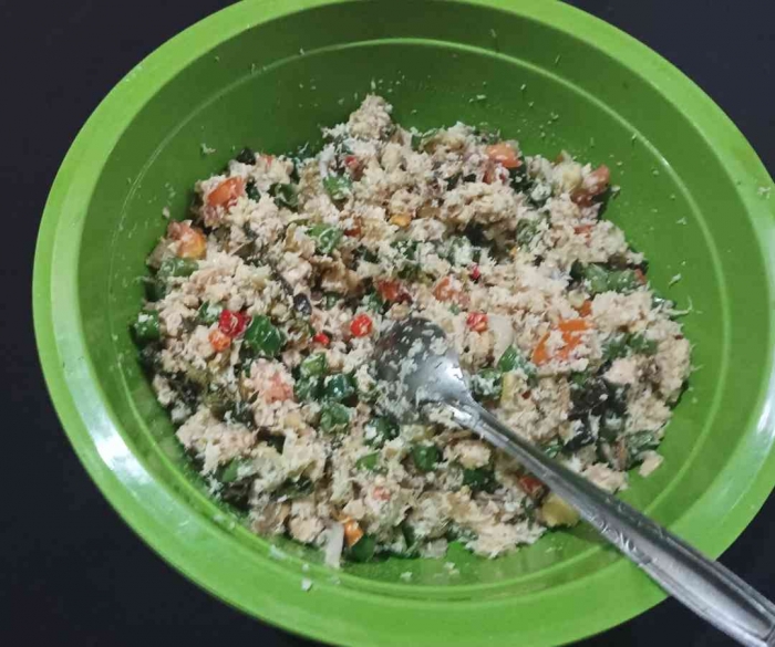 Bothok siap dibungkus (Dokumentasi pribadi: Isti Yogiswandani)