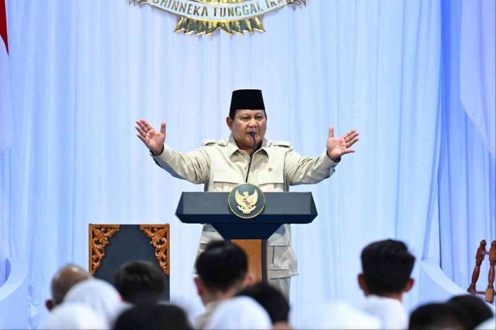 Presiden Prabowo Subianto di SMPN 4 Bekasi/dokpri