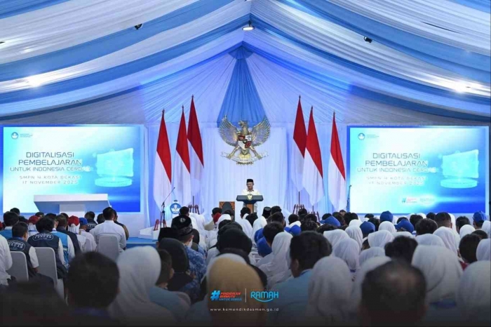 Laporan mendikdasmen di SMPN 4 Bekasi/dokpri