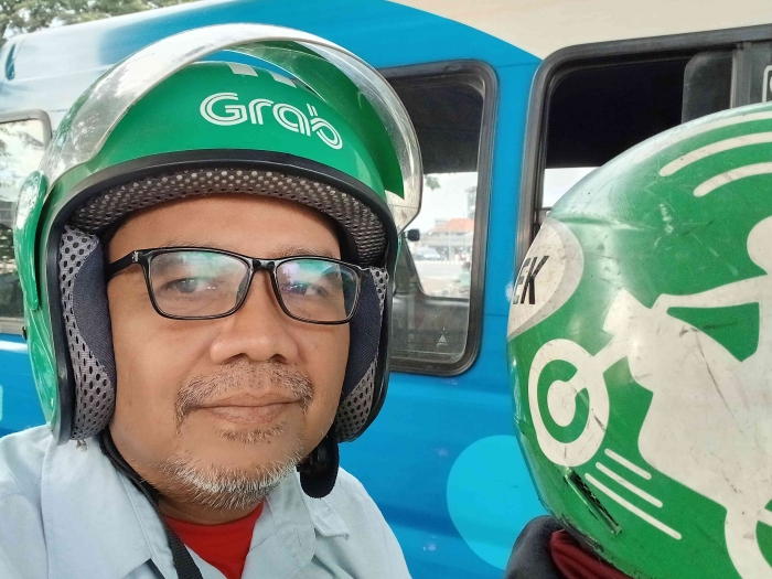 Omjay naik.gojek motor/dokpri