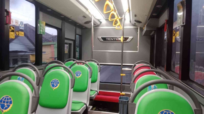 Kondisi dalam bus. - (Dokumentasi Pribadi)