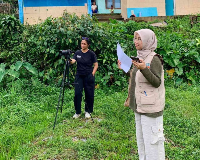 Proses produksi video profil Kampung Sukagalih - Indah Lestari (2025) dok.pribadi/Tiyar Fatkurohman