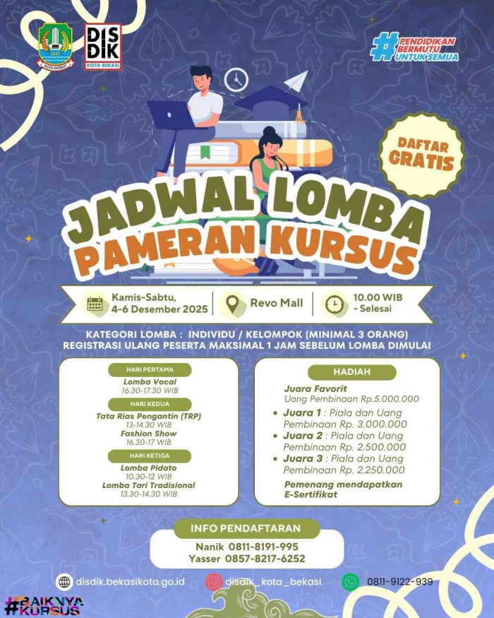 Jadwal lomba/dokpri