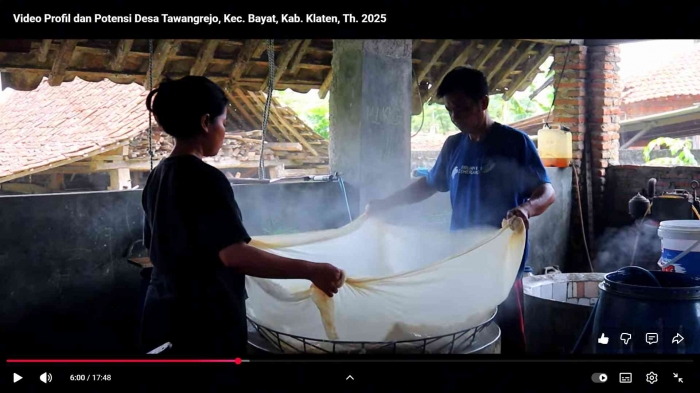 Salah satu UMKM Produksi Tahu