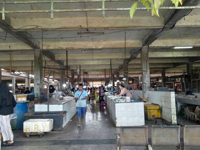 lapak ikan laut di Pasar Induk Penajam (dokpri)