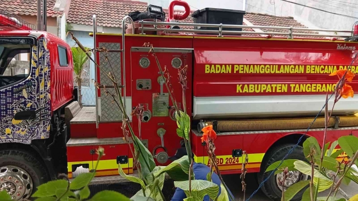 Foto Truk Badan Penangguangan Bencana Daerah Kabupaten Tangerang. Sumber Dokumentasi Pribadi Widodo, S.Pd.
