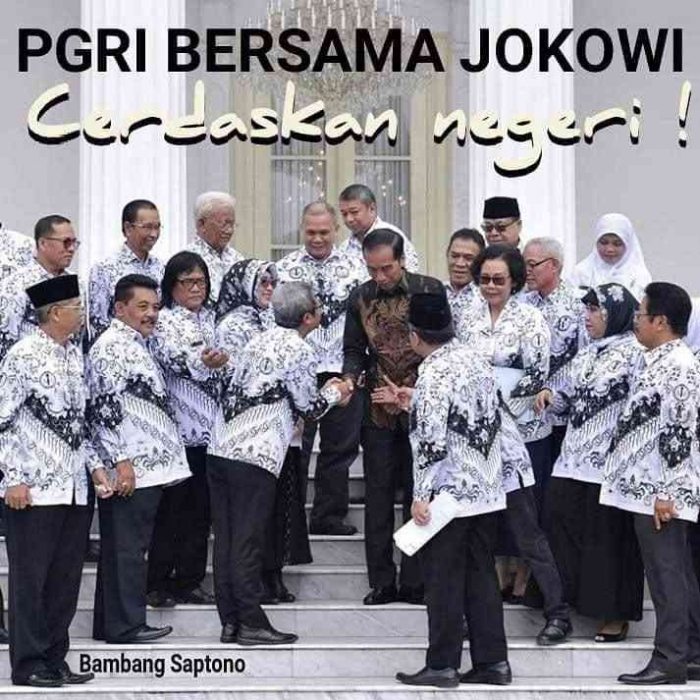 PGRI bersama Jokowi/dokpri