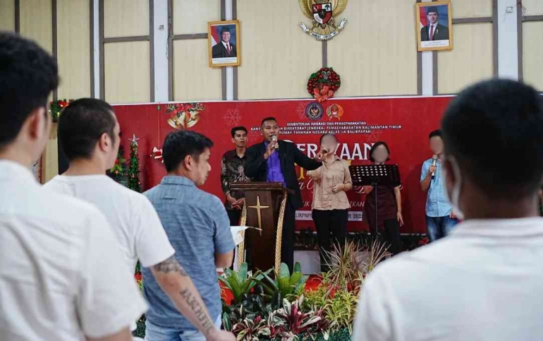 Momentum Perkuat Iman dan Harapan Baru, Rutan Balikpapan Rayakan Natal ...