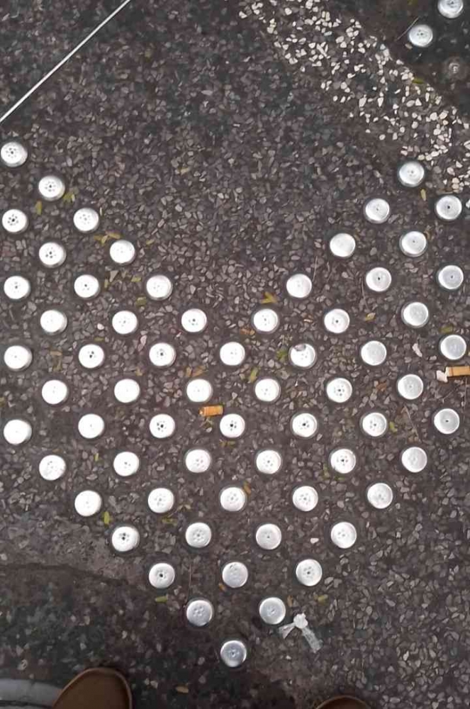 Pola titik guiding block (Dokpri Agustina)