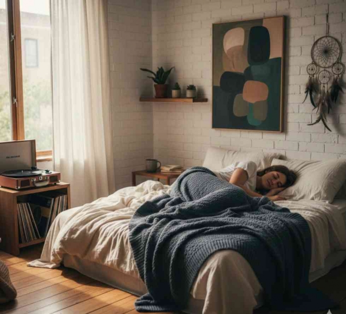 Hemat biaya liburan bisa diisi dengan tidur!(Ilustrasi diolah dengan Gemini AI)