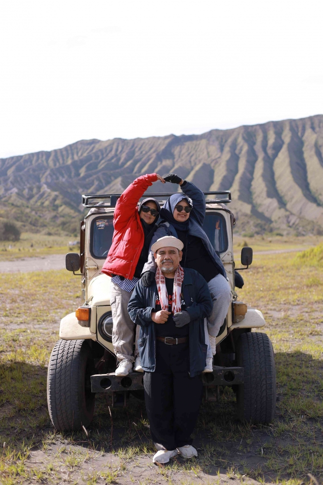 Omjay dan keluarga di Bromo/dokpri