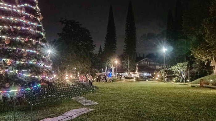 Suasana malam tahun baru di Lembah Karmel. Sumber Dokumentasi Pribadi.