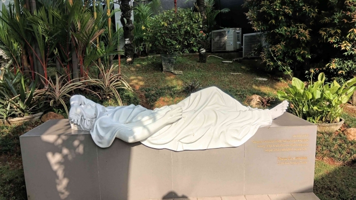 Salah satu ornamen artistik yang membantu pertumbuhan iman umat. Sumber Dokumentasi Pribadi.