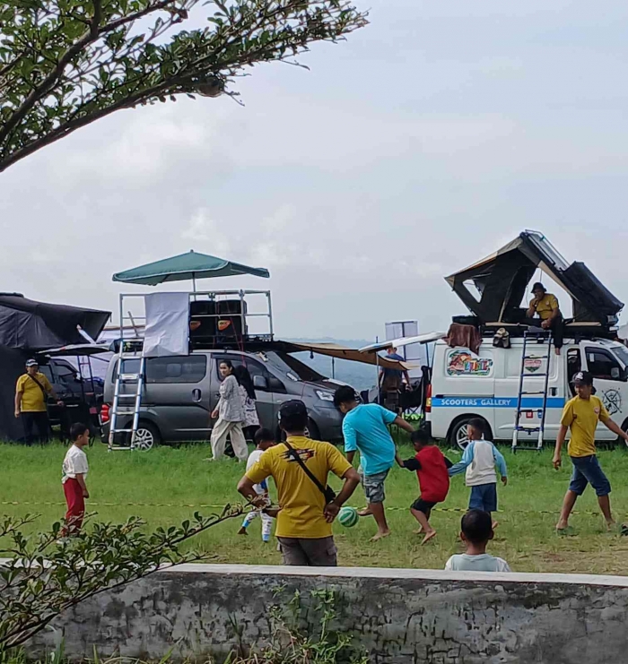 Seru nya kompetisi sepak bola Mini dalam acara camping Vantastic 2 CVI Jateng (Dokumentasi pribadi: Isti Yogiswandani)