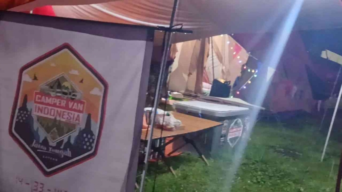 Suasana Malam Minggu di Camping Vantastic CVI Jateng(Dokumentasi pribadi: Isti Yogiswandani)