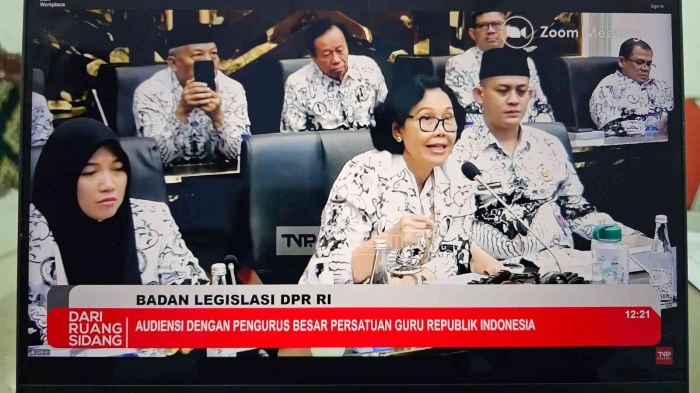 audiensi PB PGRI dengan Baleg DPR RI/dokpri