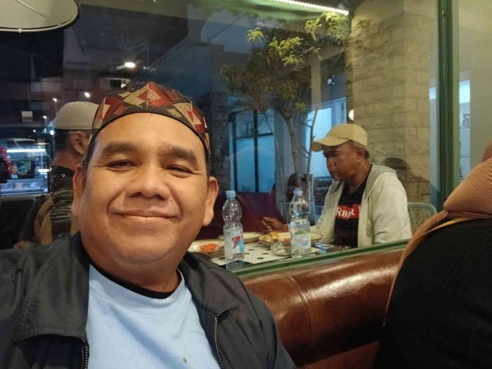 Omjay di cafe Rossan Bandung/dokpri