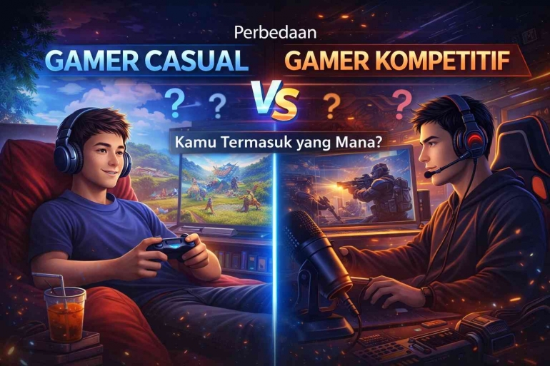 Perbedaan Gamer Casual VS Gamer Kompetitif Halaman 1 - Kompasiana.com