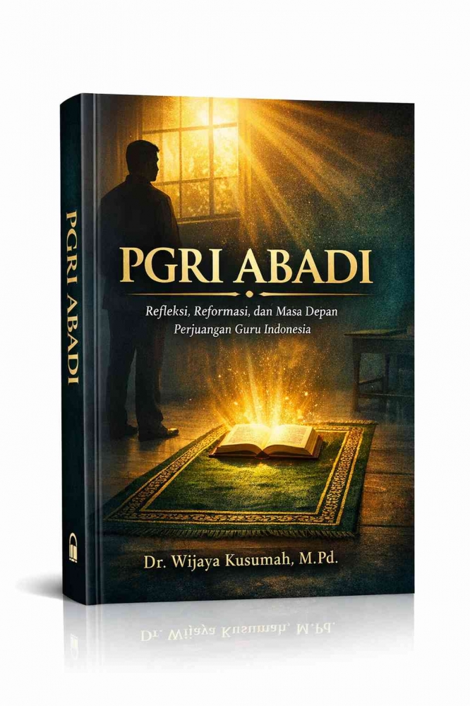 Draft cover buku PGRI Abadi/ChatGPT