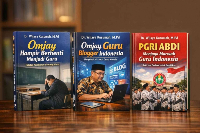 alhamdulilah 3 buku Omjay siap dibagikan/dokpri
