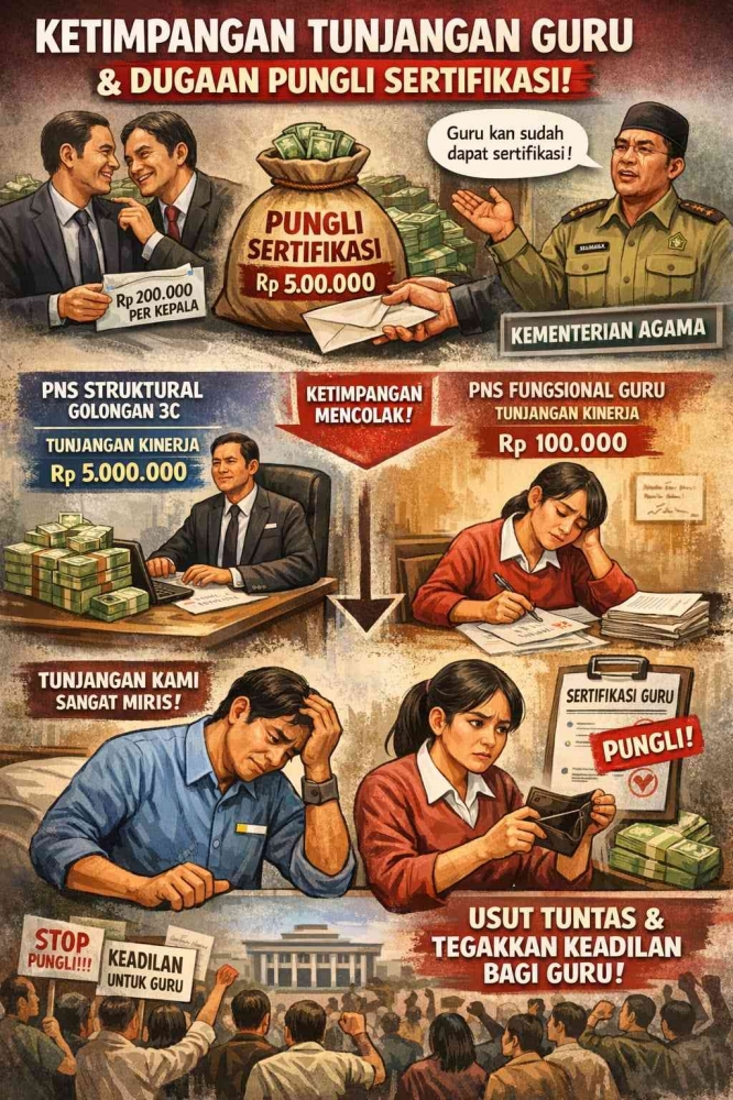Ilustrasi ketimpangan guru/dokpri