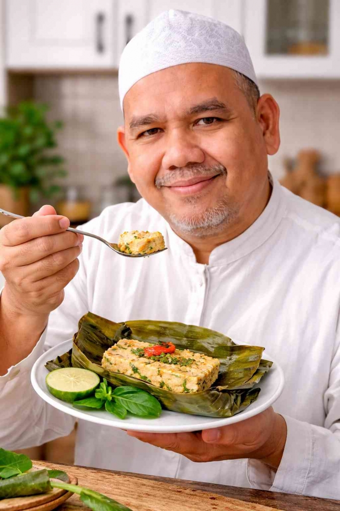 Omjay Makan Pepes Tahu/dokpri