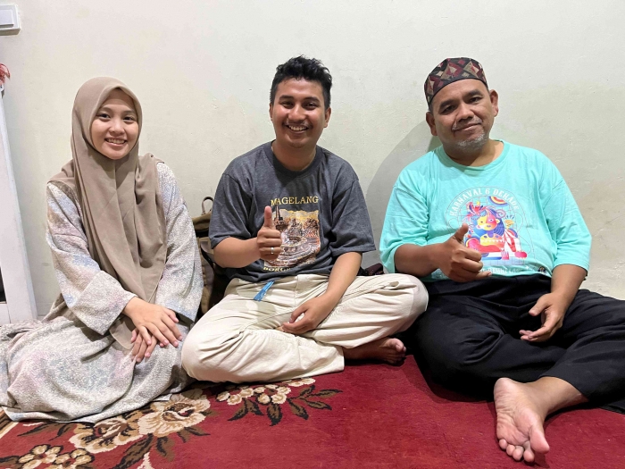 Alhamdulillah pak edmu dan istri dari Banjarbaru datang ke rumah Omjay di Bandung/dokpri
