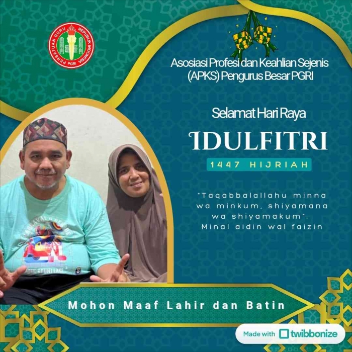 Selamat hari raya idul fitri/dokpri