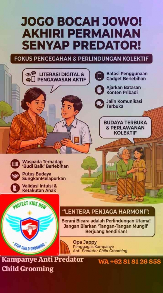Kampanye Anti Predator Child Grooming | Opa Jappy